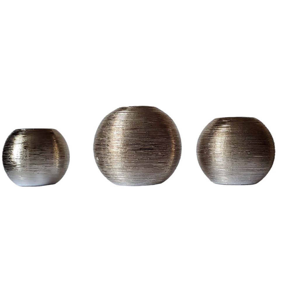 Drew DeRose Ceramic Spun Ball Votive Tea Light Candle Holder